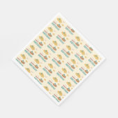 Whimsical Wolken farbenfrohe Glückwünsche zum Gebu Serviette (Ecke)