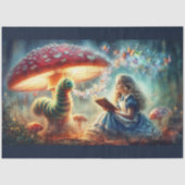 Whimsical Wonderland Alice Caterpillar Decoupage Seidenpapier (Vorderseite)