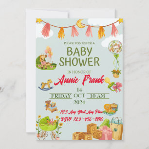 Whimsical Wonderland begrüßt:Join the Baby Shower Einladung