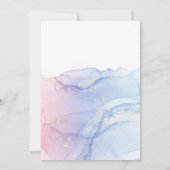 Whimsical Wonderland Blue Penguin Baby Duschjunge Einladung (Rückseite)