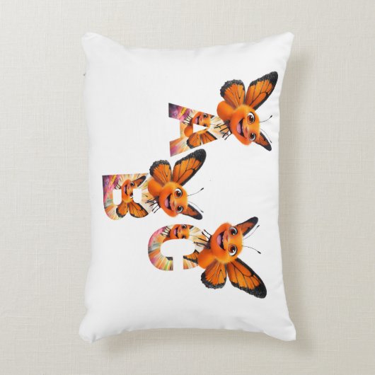 Whimsical Wonders ABC Butterfly Baby Pillow Dekokissen (Vorderseite(Vertikal))