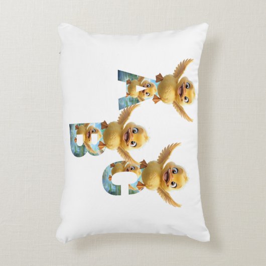 Whimsical Wonders ABC Ducks Baby Pillow Dekokissen (Vorderseite(Vertikal))