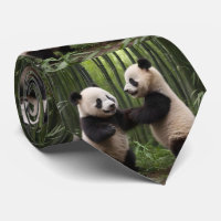 Whimsical Wonders: Baby Pandas spielt im Wald