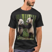 Whimsical Wonders: Baby Pandas spielt im Wald T-Shirt (Vorderseite)