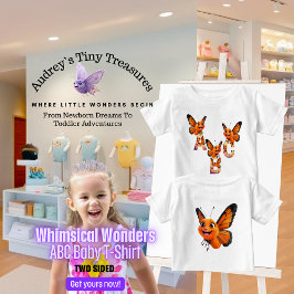 Whimsical Wonders Baby Short Sleeve ABC T - Shirt