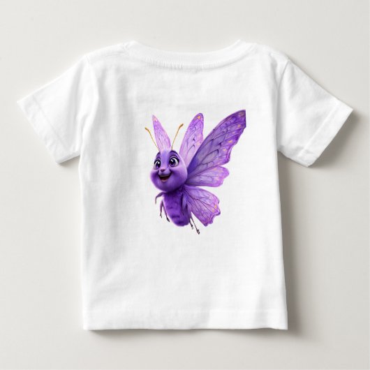Whimsical Wonders Baby Short Sleeve ABC T - Shirt (Rückseite)