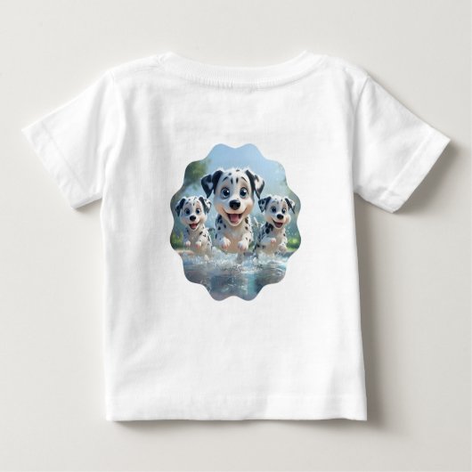 Whimsical Wonders Baby Short Sleeve ABC T - Shirt (Rückseite)