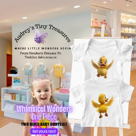 Whimsical Wonders Baby Short Sleeve Bodysuit Baby Strampler