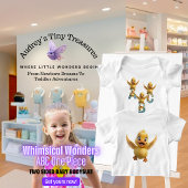 Whimsical Wonders Baby Short Sleeve Bodysuit Baby Strampler