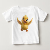 Whimsical Wonders Baby Short Sleeve Duck T - Shirt (Vorderseite)