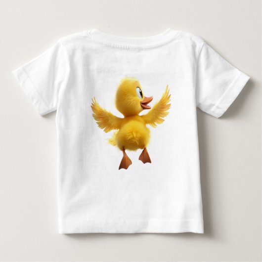 Whimsical Wonders Baby Short Sleeve Duck T - Shirt (Rückseite)