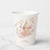 Whimsical wonders candyland Paper cup Pappbecher (Rückseite)