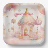 Whimsical Wonders Candyland Papierplatte Pappteller (Vorderseite)