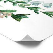 Whimsical Woodland Animals Baby Dusche Willkommen Poster (Ecke)