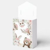 Whimsical Woodland Animals boho Girl Baby Dusche Geschenkschachtel (Geöffnet)