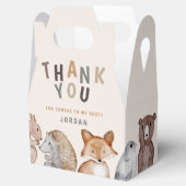 Whimsical Woodland Animals Danke Geschenkschachtel (Geöffnet)