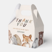 Whimsical Woodland Animals Danke Geschenkschachtel (Vorderseite)