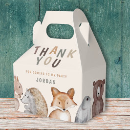 Whimsical Woodland Animals Danke Geschenkschachtel
