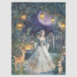 Whimsical Woodland Animals & Fairy Decoupage Paper Seidenpapier