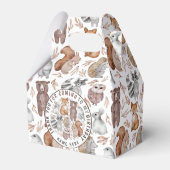 Whimsical Woodland Animals Wild One Geschenkschachtel (Rückseite)