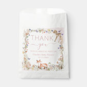 Whimsical Woodland Animals Wildflower Baby Shower  Geschenktütchen (Vorderseite)