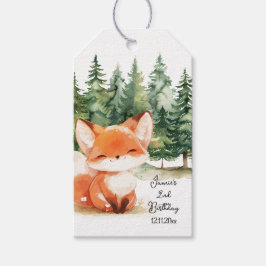 Whimsical Woodland Baby Fox 2. Geschenkanhänger