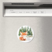 Whimsical Woodland Baby Fox 2. Magnet (In Situ (Geschirrspüler))