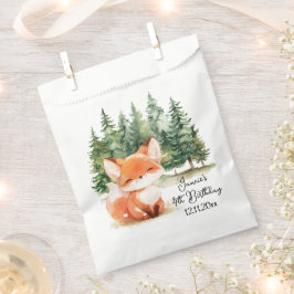 Whimsical Woodland Baby Fox 4. Geburtstag Geschenktütchen