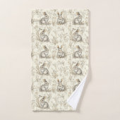 Whimsical Woodland Bunnies Badhandtuch Set (Handtuch)