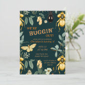 Whimsical Woodland Burest Birthday Einladung (Stehend Vorderseite)