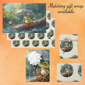 Whimsical Woodland Cotattcore Frosch Hoppy Geburts Karte