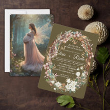Whimsical Woodland Floral Foto Babydusche