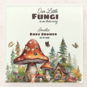 Whimsical Woodland Forest Mushroom Kinderdusche Glasuntersetzer