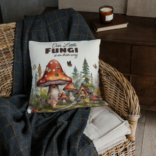 Whimsical Woodland Forest Mushroom Kinderdusche Kissen