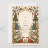 Whimsical Woodland Forest Wedding Save The Date (Vorderseite)