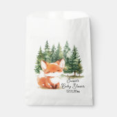 Whimsical Woodland Fox Baby Dusche Geschenktütchen (Vorderseite)