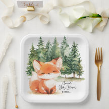Whimsical Woodland Fox Baby Dusche