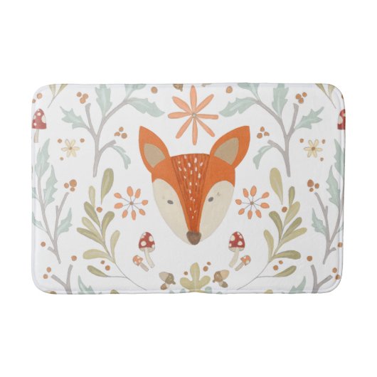 Whimsical Woodland Fox Badematte (Vorderseite)