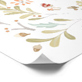 Whimsical Woodland Fox Poster (Ecke)