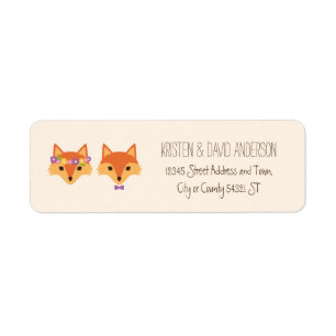 Whimsical Woodland Foxes Elfenbeinhochzeit