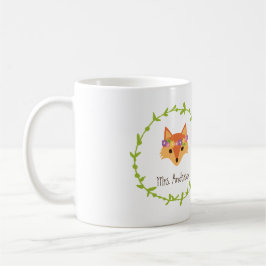 Whimsical Woodland Foxes Mr. and Mrs. Bride's Kaffeetasse