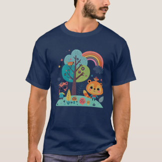 Whimsical Woodland Friends Geschenk T-Shirt