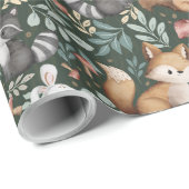 Whimsical Woodland Friends Geschenkpapier (Rolleneckpunkt)