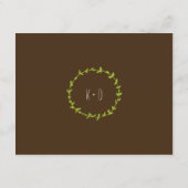 Whimsical Woodland Füchse Hochzeit Save the Date (Rückseite)