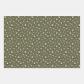 Whimsical Woodland Mushroom Frogs - "Hop Couture" Geschenkpapier Set (Vorderseite 3)