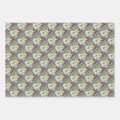 Whimsical Woodland Mushroom Frogs - "Hop Couture" Geschenkpapier Set (Vorderseite)