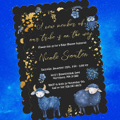 Whimsical Woodland Night: Ein Baby ist unterwegs Einladung