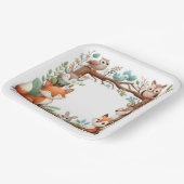 Whimsical Woodland Paper Plates Pappteller (Gewinkelt)