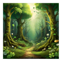 Whimsical Woodland St Patrick's Day Path