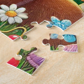 Whimsical Woodland Szene mit Niedlichen Tieren Puzzle (Seite)